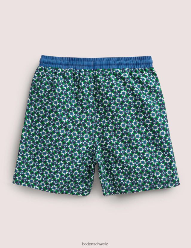 Boden Baby Badehose VH86PT3303 Kleidung Hochlandgrüne Fliese geo