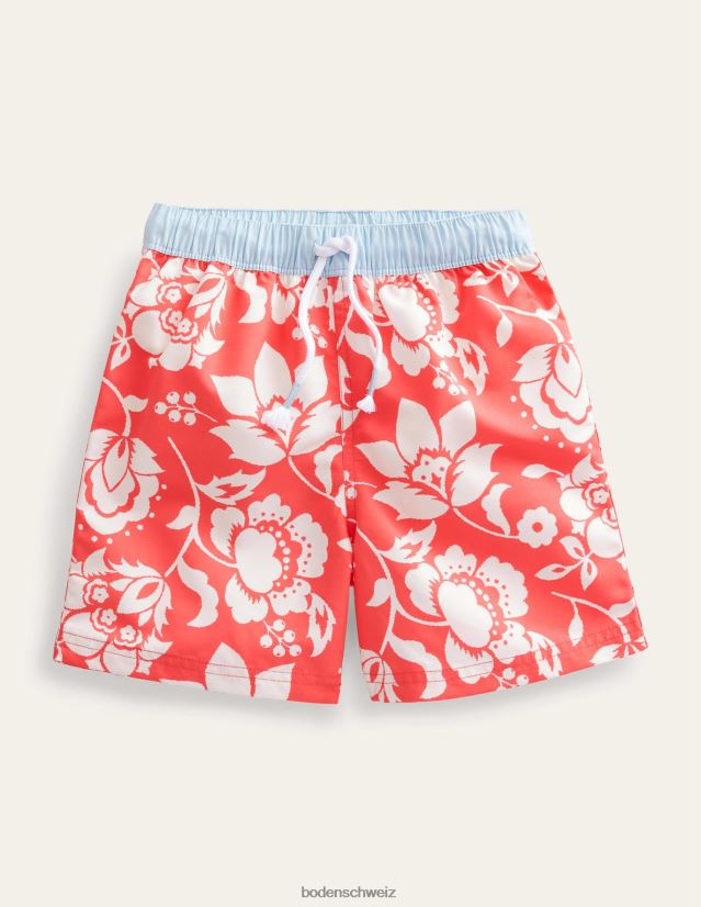 Boden Baby Badehose VH86PT3318 Kleidung rot blumig