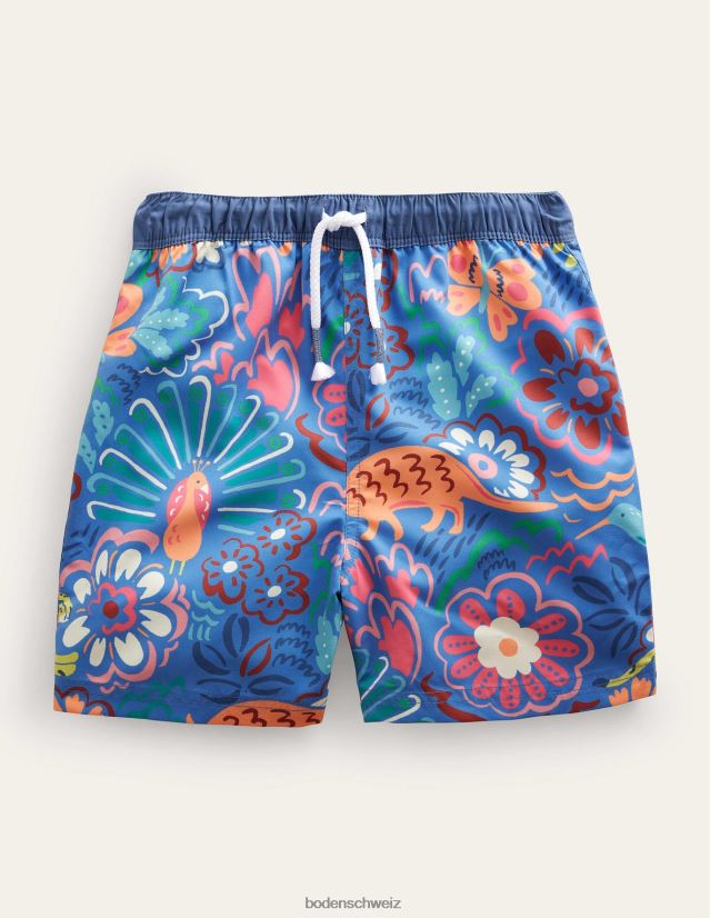 Boden Baby Badehose VH86PT3437 Kleidung Elisabethanisches Blau und Tiere