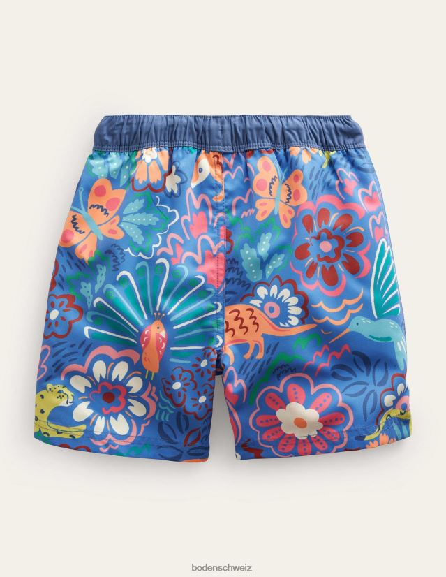 Boden Baby Badehose VH86PT3437 Kleidung Elisabethanisches Blau und Tiere