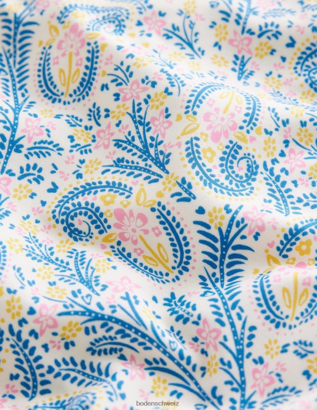 Boden Baby Bikini mit Puffärmeln VH86PT437 Kleidung Elfenbein Paisley