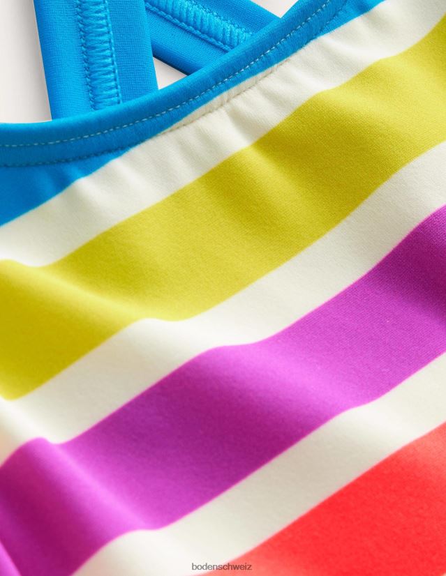 Boden Baby Bikinioberteil mit überkreuztem Rücken VH86PT442 Kleidung Tagesausflugsstreifen