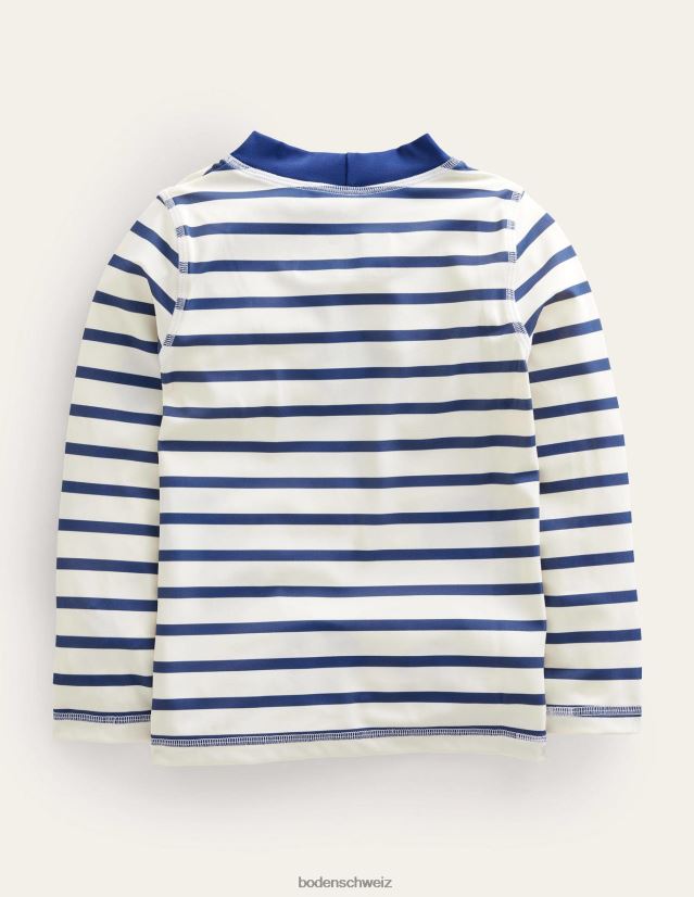 Boden Baby Bretonische Rash-Weste VH86PT489 Kleidung College-Marineblau und elfenbeinfarbene Streifen