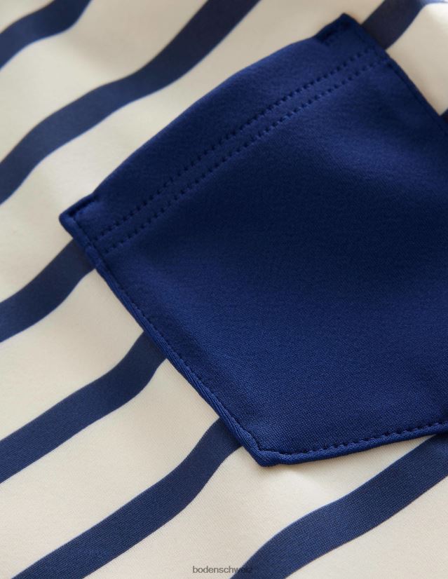 Boden Baby Bretonische Rash-Weste VH86PT489 Kleidung College-Marineblau und elfenbeinfarbene Streifen