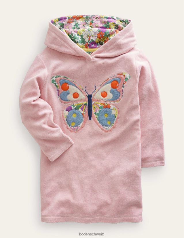 Boden Baby Frotteekleid mit Logo VH86PT461 Kleidung französischer rosa Schmetterling
