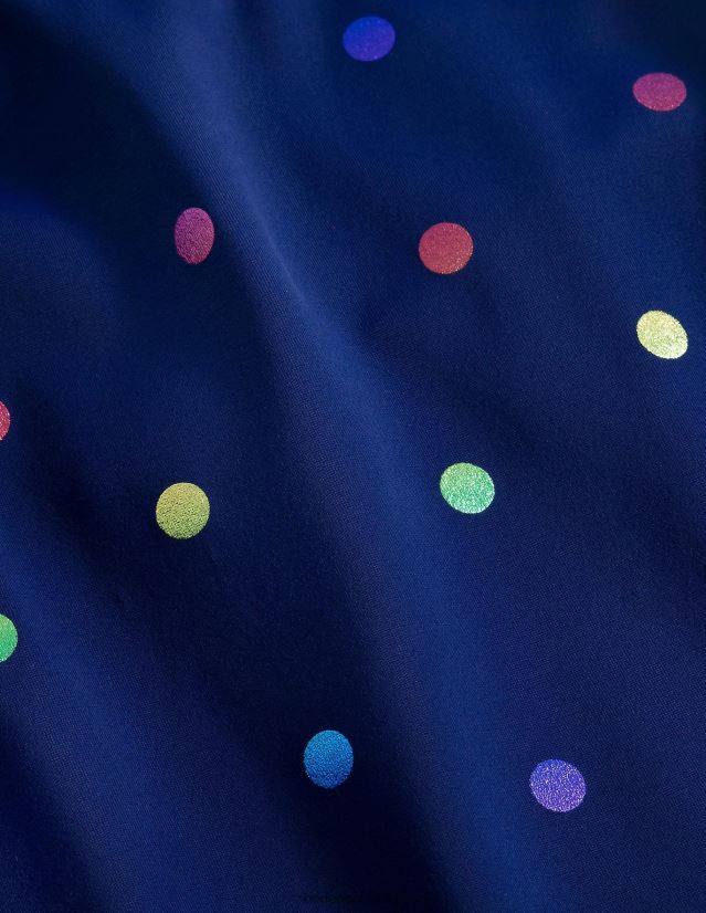 Boden Baby Tankini-Oberteil mit überkreuztem Rücken VH86PT458 Kleidung Regenbogenfolien-Konfetti-Spot