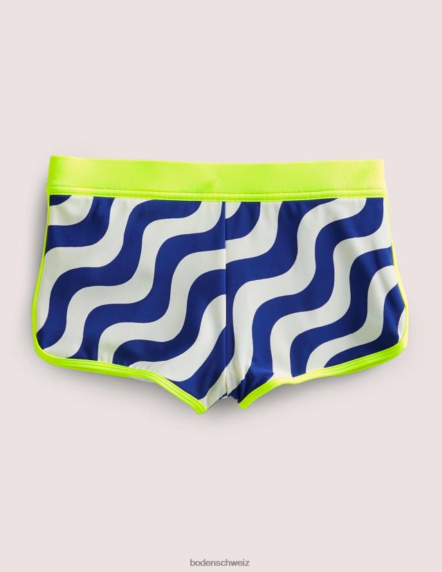 Boden Baby gemusterte Badeshorts VH86PT3477 Kleidung Marinefarbenes Regenbogen-Folienkonfetti