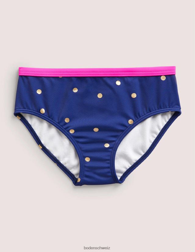 Boden Baby gemusterte Bikinihose VH86PT486 Kleidung Harmonie blauer Goldfleck