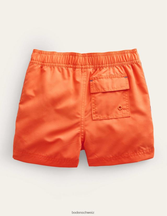 Boden Baby sportliche Streifenshorts VH86PT483 Kleidung Feuer opal