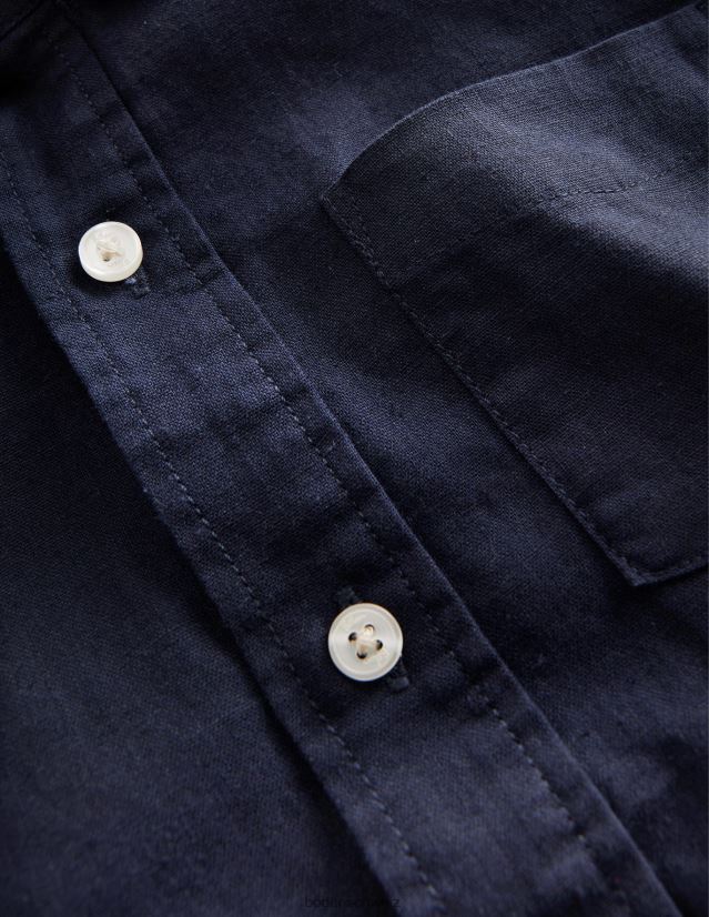 Boden Baby Hemd aus Baumwollleinen VH86PT3004 Kleidung Marine