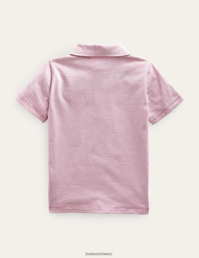 Boden Baby Poloshirt aus geflammtem Jersey VH86PT3324 Kleidung Rosa