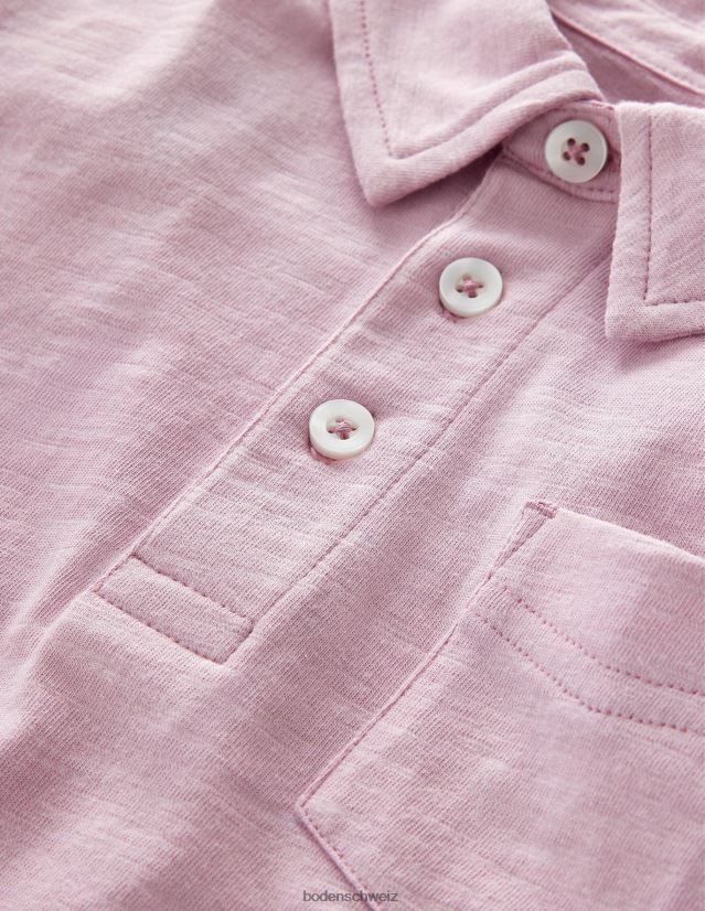 Boden Baby Poloshirt aus geflammtem Jersey VH86PT3324 Kleidung Rosa