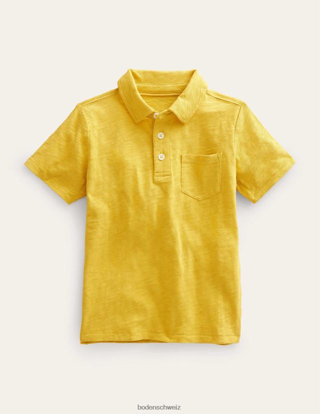 Boden Baby Poloshirt aus geflammtem Jersey VH86PT3408 Kleidung senfgelb