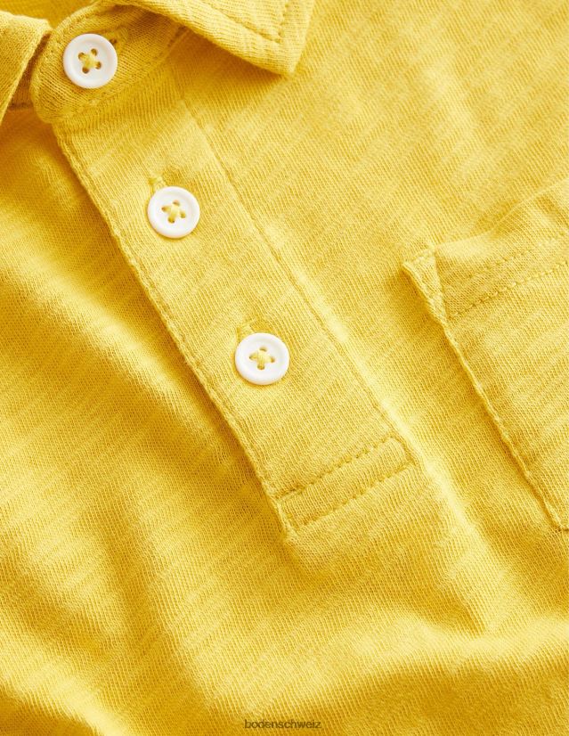 Boden Baby Poloshirt aus geflammtem Jersey VH86PT3408 Kleidung senfgelb