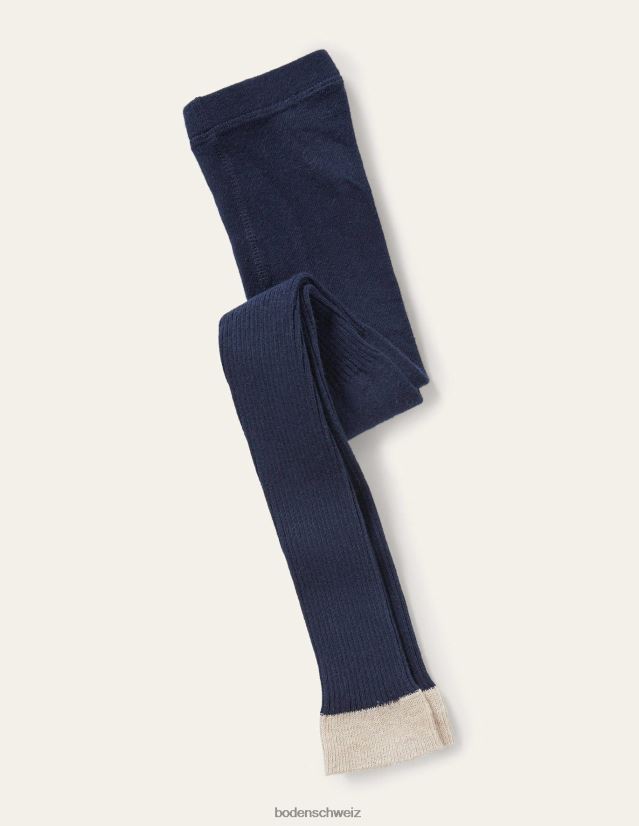 Boden Baby Gerippte Strumpfhose ohne Fuß VH86PT570 Kleidung Navy blau