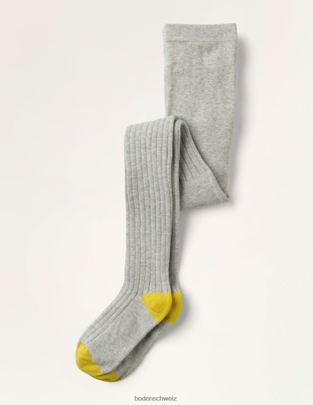 Boden Mädchen gerippte Strumpfhose VH86PT3153 Kleidung grauer Mergel