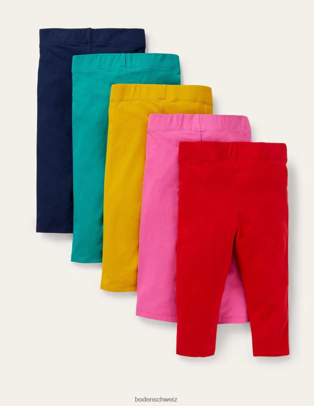 Boden Baby 5er-Pack verkürzte Leggings VH86PT506 Kleidung Multi-Regenbogen