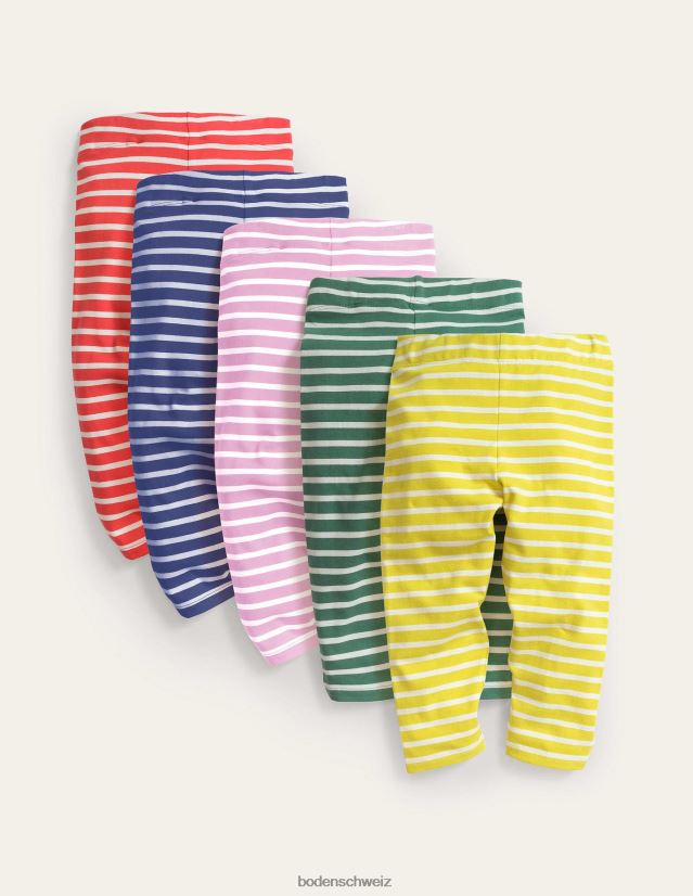 Boden Baby 5er-Pack verkürzte Leggings VH86PT512 Kleidung Mehrstreifen