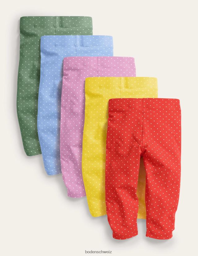 Boden Baby 5er-Pack verkürzte Leggings VH86PT517 Kleidung Multi-Spot