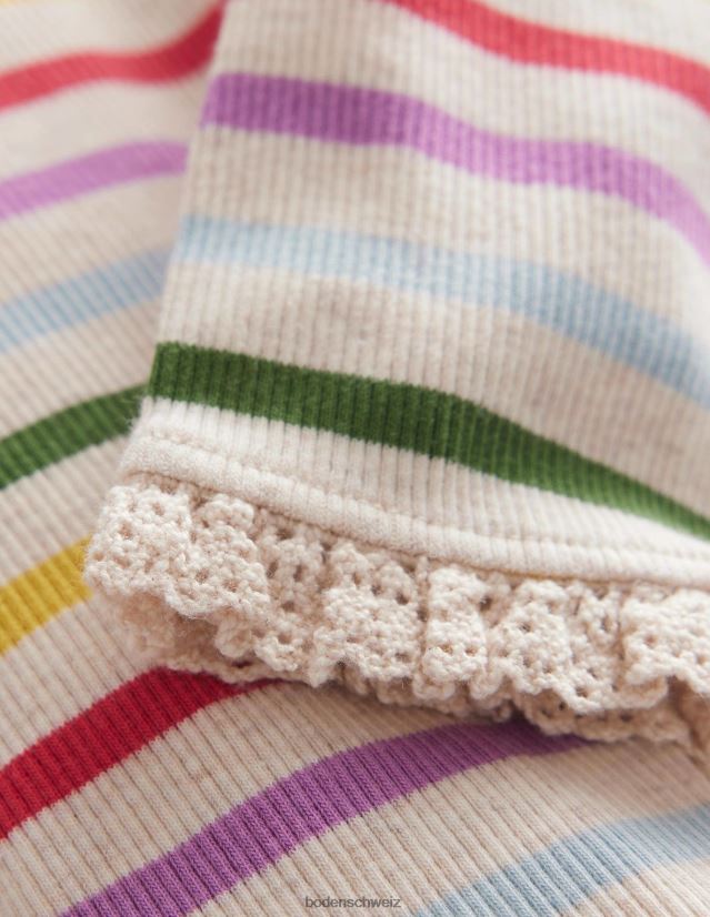 Boden Baby Leggings aus gerippter Spitze VH86PT3435 Kleidung Regenbogenstreifen