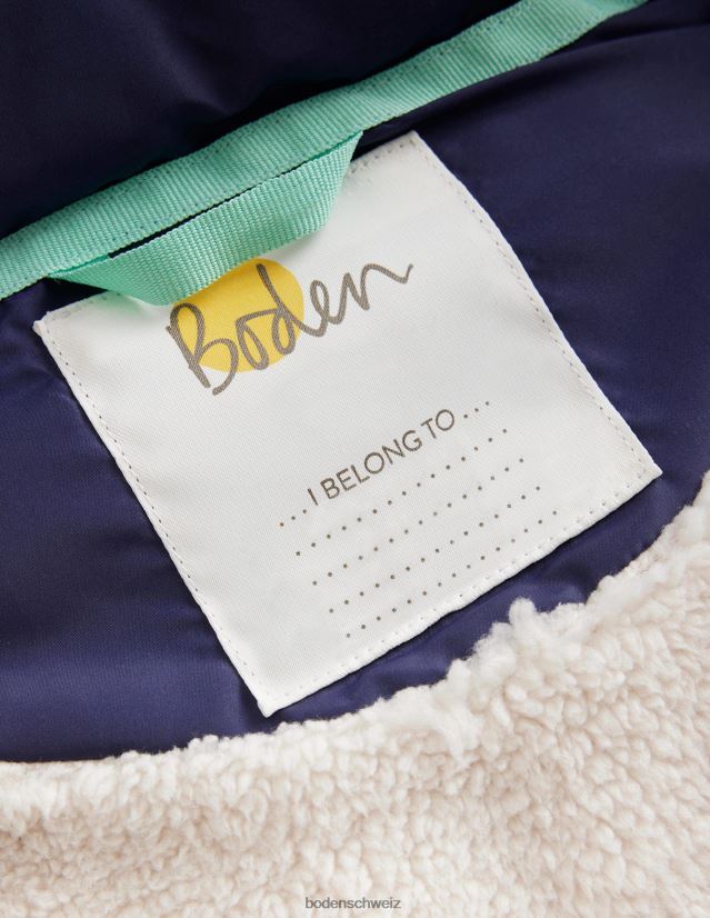 Boden Baby 2-in-1-Wattierungsmantel VH86PT545 Kleidung Französische Marine