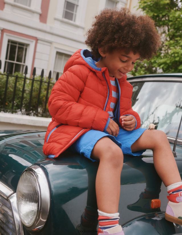 Boden Baby Packbare, wattierte Jacke VH86PT546 Kleidung Rot