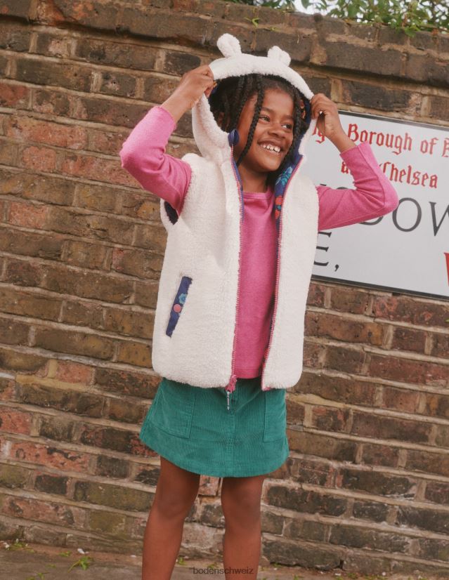 Boden Baby Wendeweste VH86PT547 Kleidung College-Marine-Blume