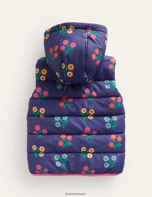 Boden Baby Wendeweste VH86PT547 Kleidung College-Marine-Blume