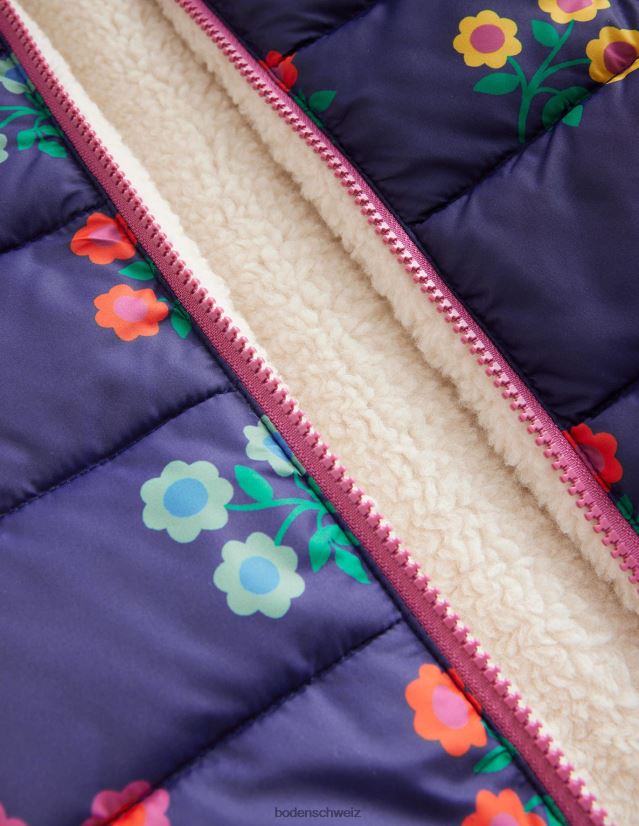 Boden Baby Wendeweste VH86PT547 Kleidung College-Marine-Blume