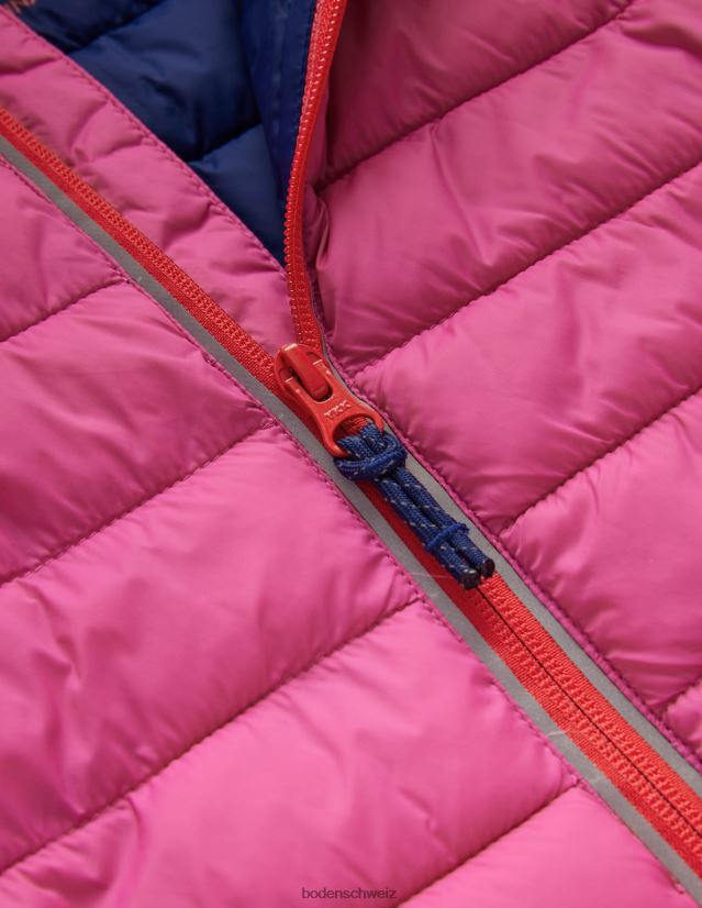 Boden Baby kuschelige, verstaubare, wattierte Jacke VH86PT3430 Kleidung Rosa gesprenkelt