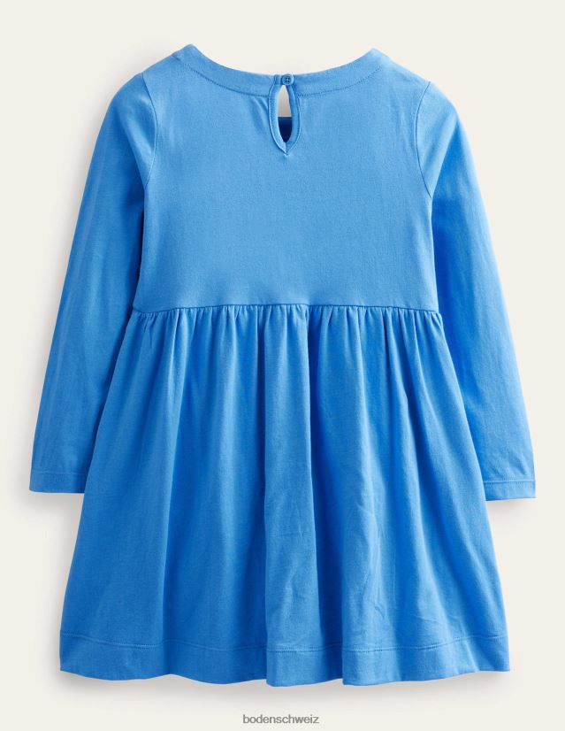 Boden Baby Flatterkleid aus Jersey VH86PT3384 Kleidung Penzanceblaues Blumenmuster
