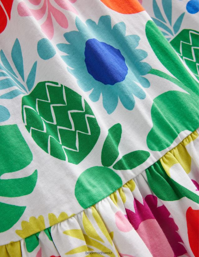Boden Baby Gestuftes Maxikleid aus Jersey VH86PT3482 Kleidung Multi-Feiertagsblumen