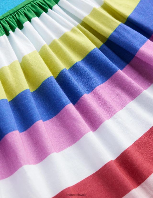 Boden Baby Jerseykleid mit Flammenmuster und Streifen VH86PT363 Kleidung Mehrstreifen