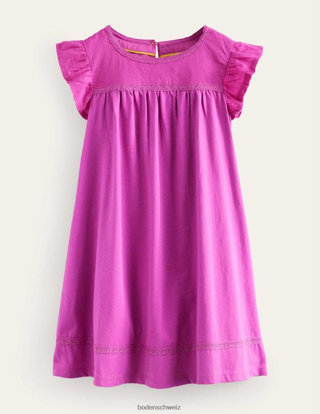 Boden Baby Jerseykleid mit Flatterärmeln VH86PT359 Kleidung strahlendes Orchideenlila