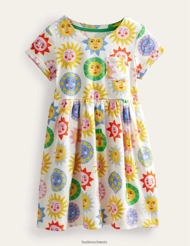 Boden Baby Lustiges Jerseykleid mit kurzen Ärmeln VH86PT375 Kleidung Multi-Sonne
