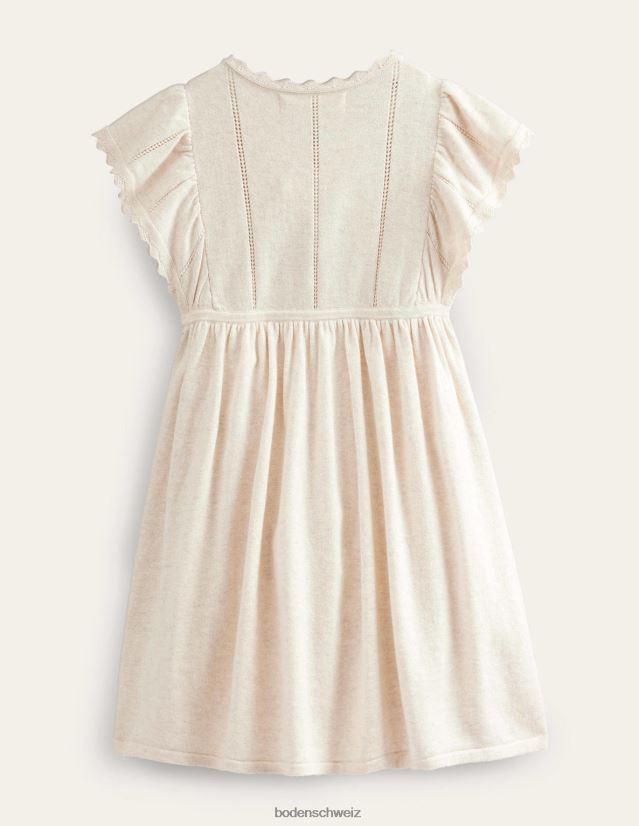Boden Baby Strukturiertes Häkelkleid VH86PT347 Kleidung Ecru-Mergel