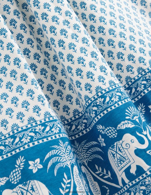 Boden Baby Trägerkleid aus geflochtenem Jersey VH86PT369 Kleidung Inselblauer Goa-Saum