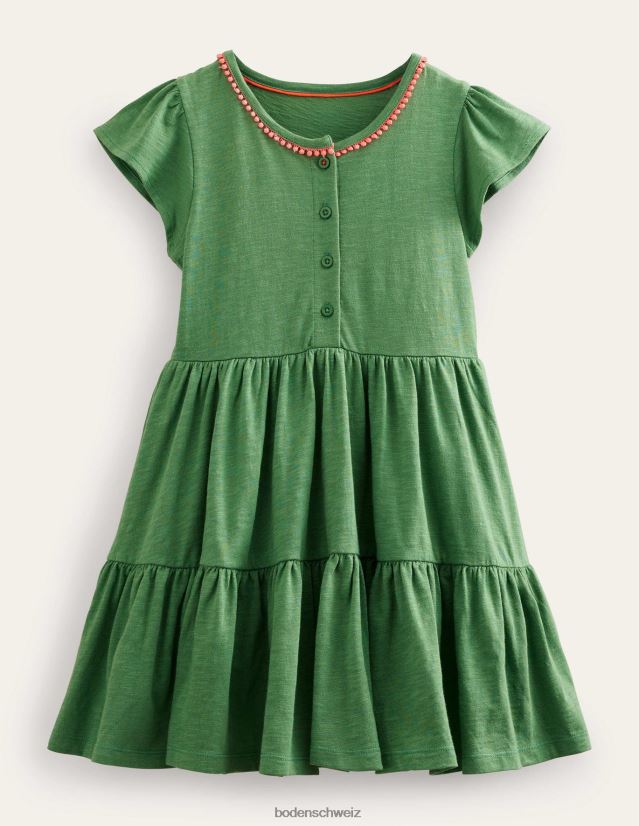 Boden Baby Twirly-Kleid aus Jersey VH86PT3335 Kleidung Safarigrün