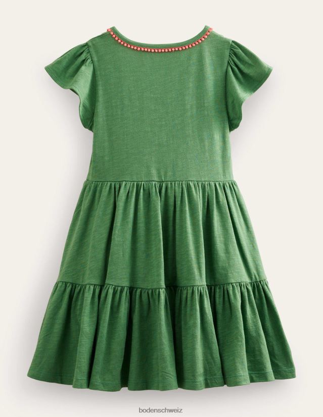 Boden Baby Twirly-Kleid aus Jersey VH86PT3335 Kleidung Safarigrün