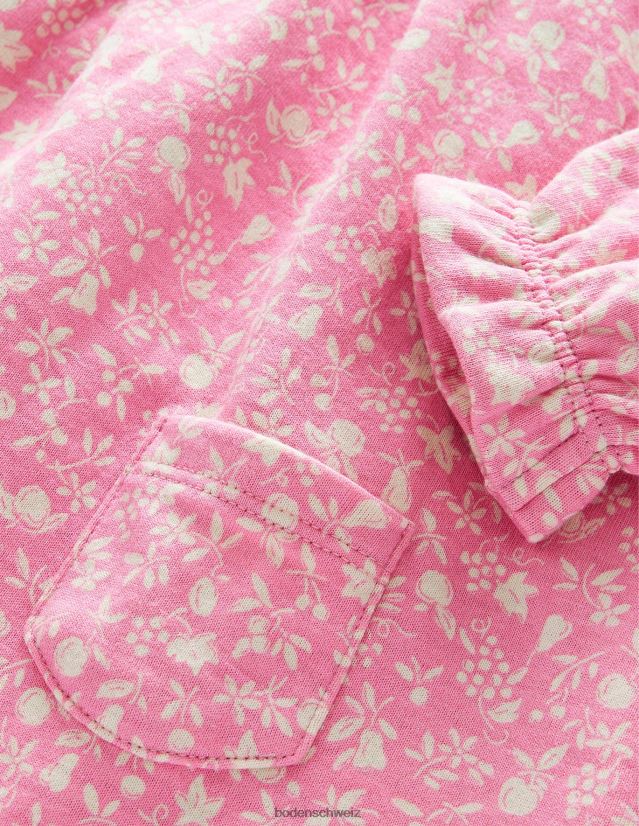 Boden Baby doppelseitiges Jerseykleid VH86PT3468 Kleidung Resopal rosa Obstgarten