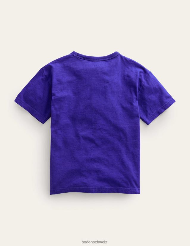 Boden Baby Baumwoll-T-Shirt mit Weltraum-Print VH86PT395 Kleidung Blauer Mergel-Surfer