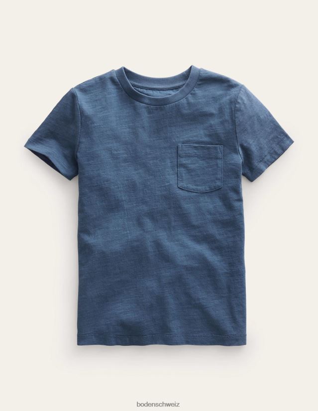 Boden Baby Gewaschenes Slub-T-Shirt VH86PT379 Kleidung Roboter blau