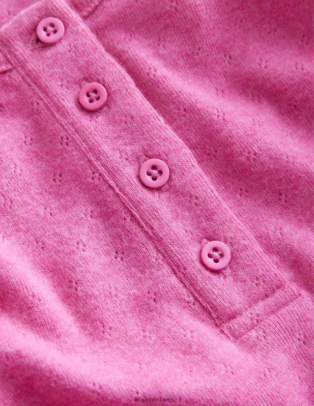 Boden Baby Henley-Pointelle-Oberteil VH86PT421 Kleidung Phlox rosa
