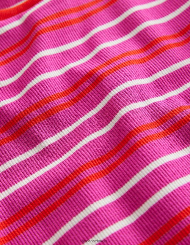 Boden Baby Kurz geschnittenes Langarm-T-Shirt VH86PT426 Kleidung Phlox rosa/Dahlie