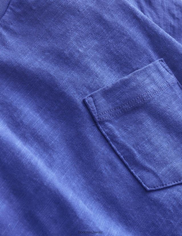 Boden Baby Langärmliges, gewaschenes T-Shirt VH86PT385 Kleidung Hellblau