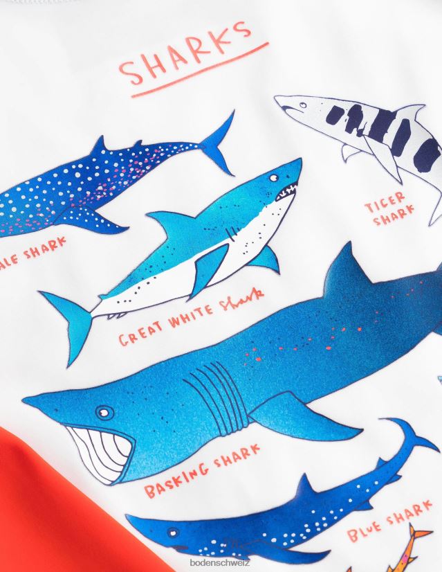 Boden Baby Lustige Rash-Weste VH86PT3383 Kleidung Folienhaie