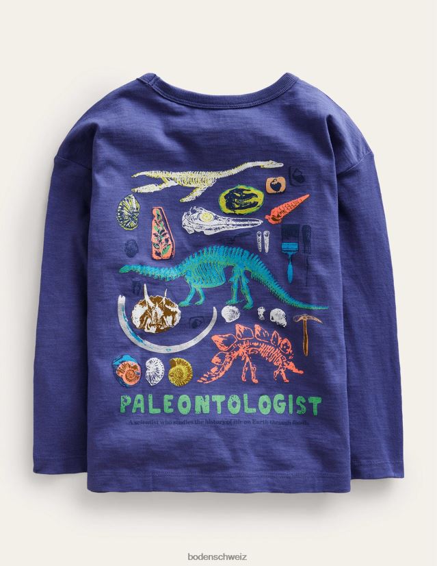 Boden Baby Lustiges T-Shirt mit Wissenschaftslogo VH86PT423 Kleidung Weiches Steuerbordblau