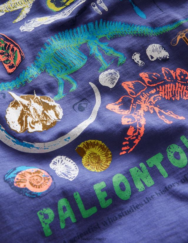 Boden Baby Lustiges T-Shirt mit Wissenschaftslogo VH86PT423 Kleidung Weiches Steuerbordblau