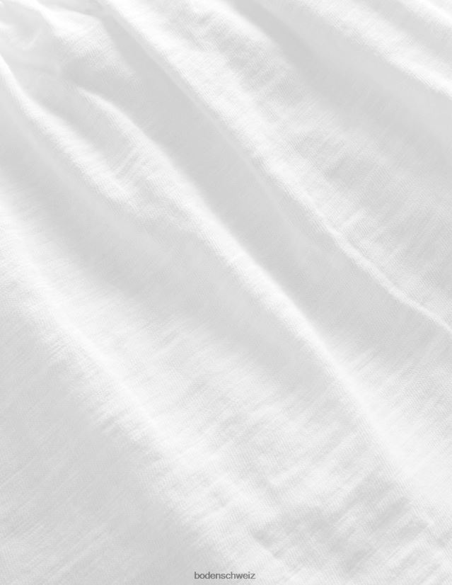 Boden Baby Oberteil aus Broderie-Mix mit quadratischem Ausschnitt VH86PT3331 Kleidung Weiß