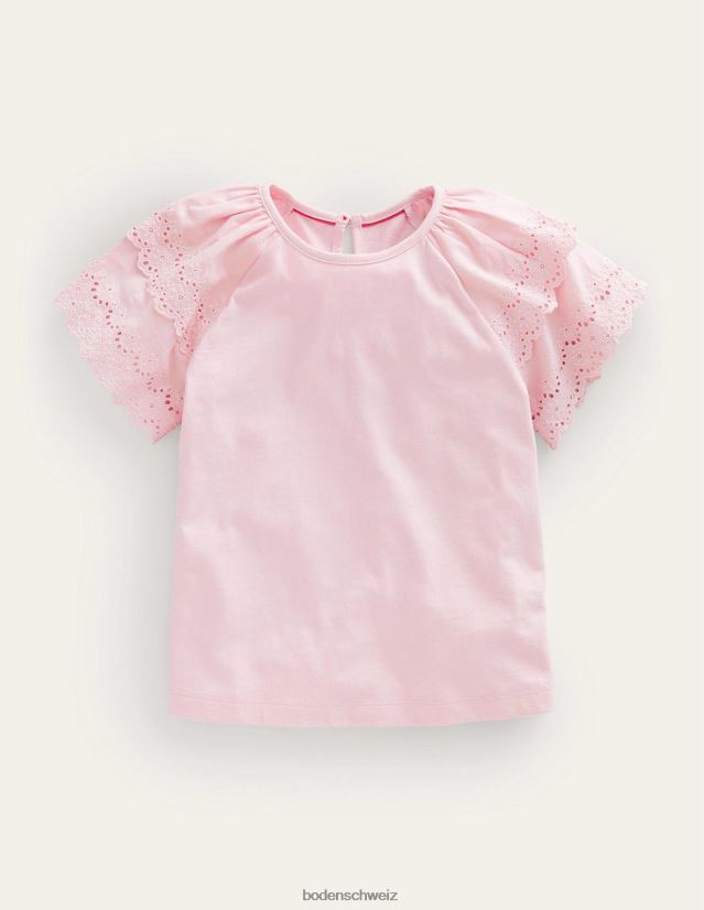 Boden Baby T-Shirt mit Stickerei-Mix VH86PT3446 Kleidung Boto-Rosa